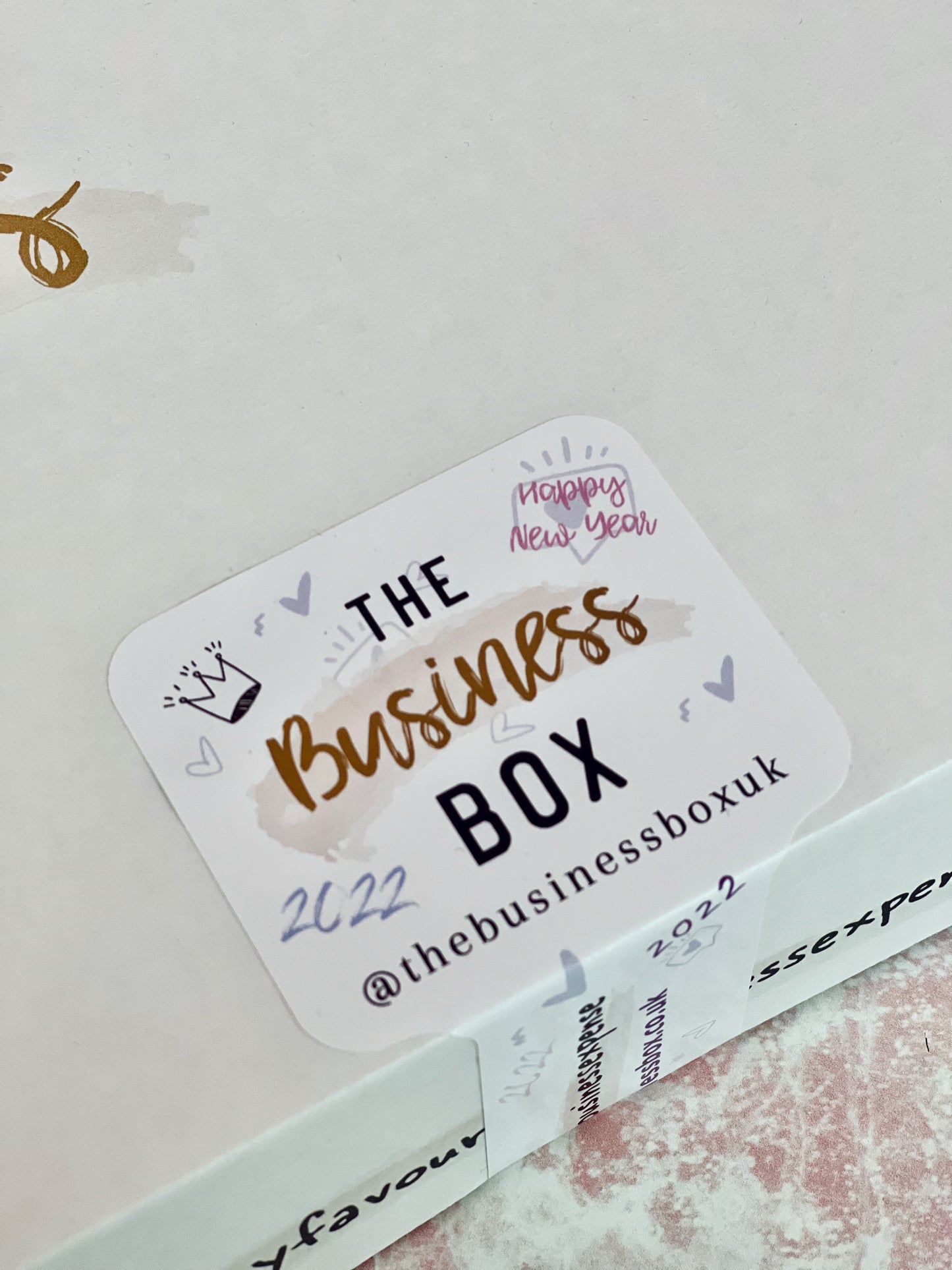 Box Tab Branded Gloss Vinyl Stickers